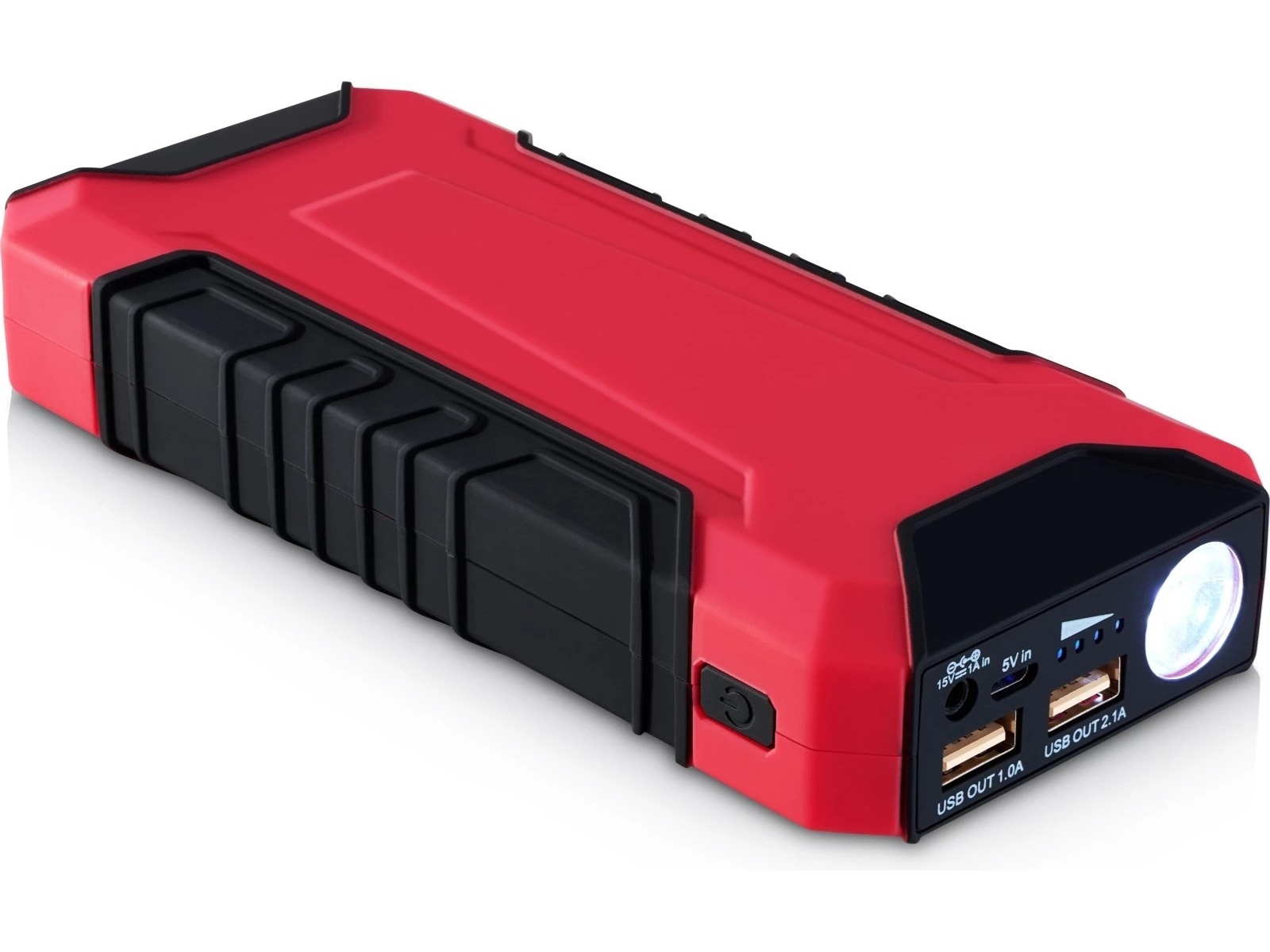 Andersson Powerbank + Jumpstarter 8000 mAh (rød) Powerbank