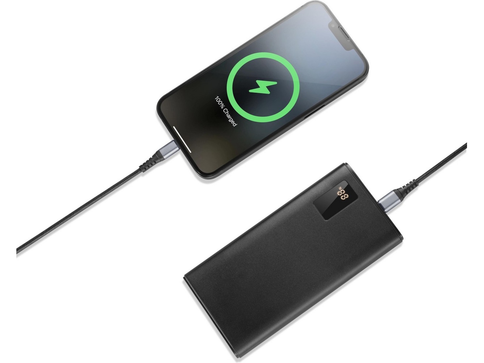Andersson Flettet USB-C til Lightning kabel 3m (sort) USB-kabler
