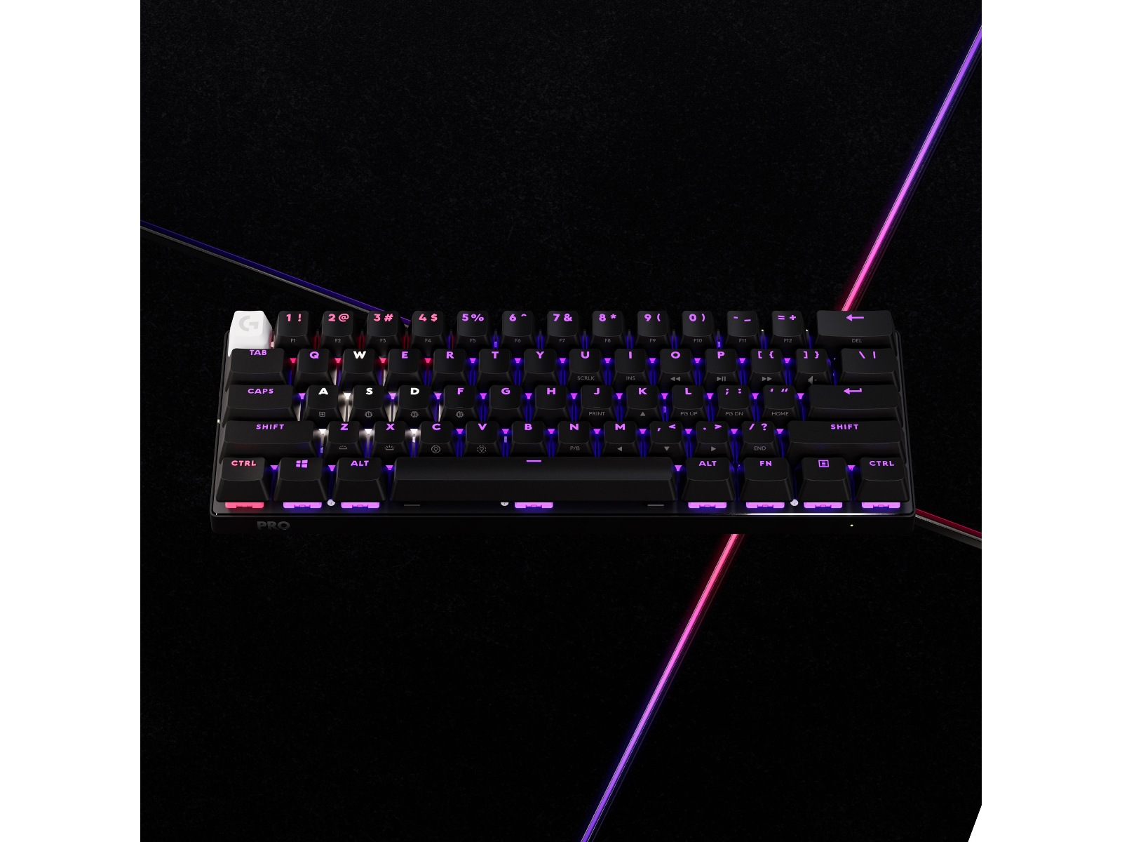 Logitech G Pro X 60 Lightspeed Tactile trådløst gamingtastatur (sort) -B-Grade Demo tastatur