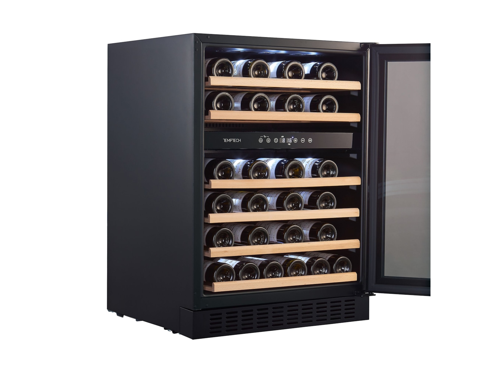 Temptech Classique CLX60DB vinskap (46 flasker) Frittstående vinskap