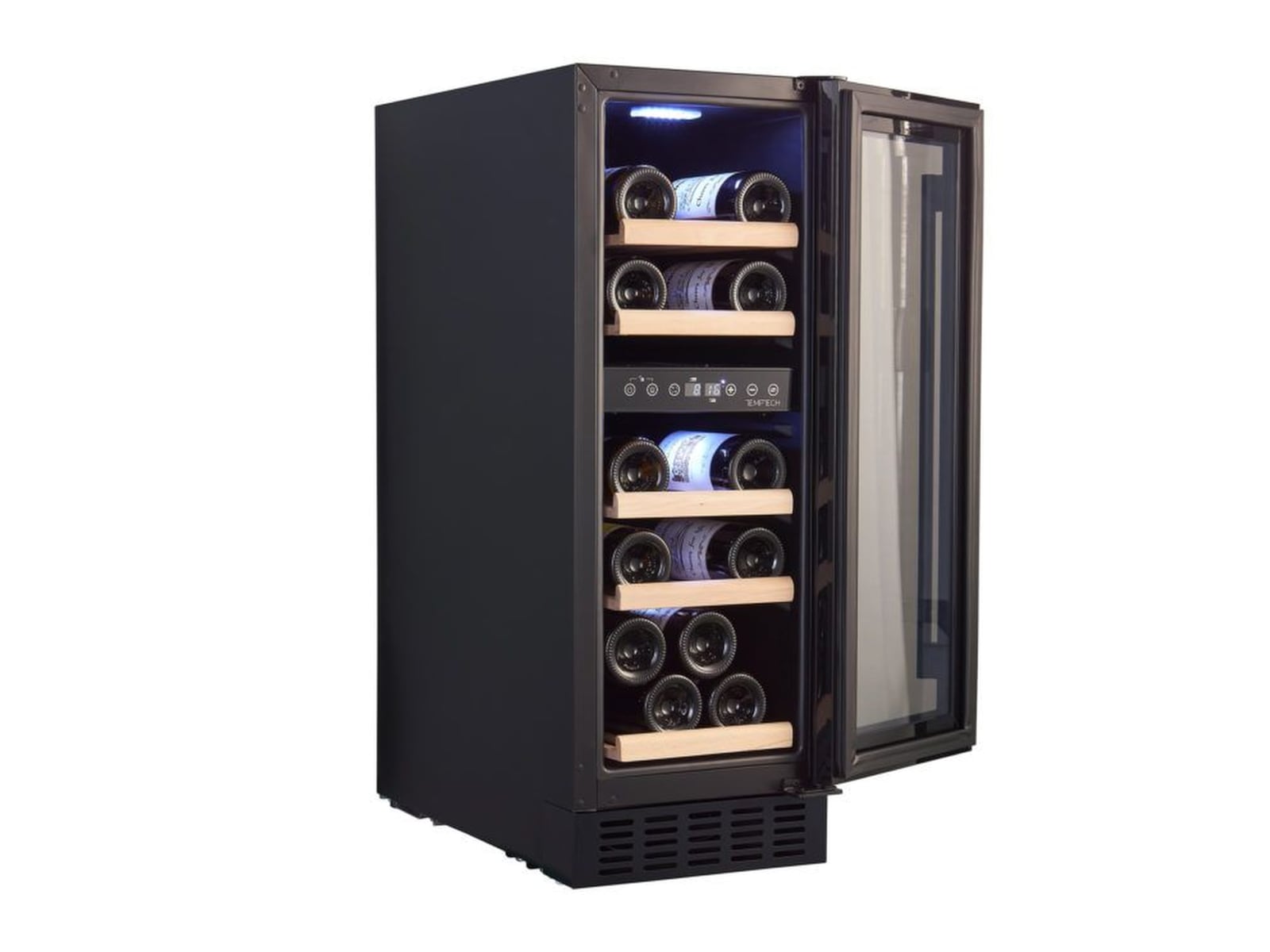 Temptech Classique CLX30DB vinskap (16 flasker) Frittstående vinskap