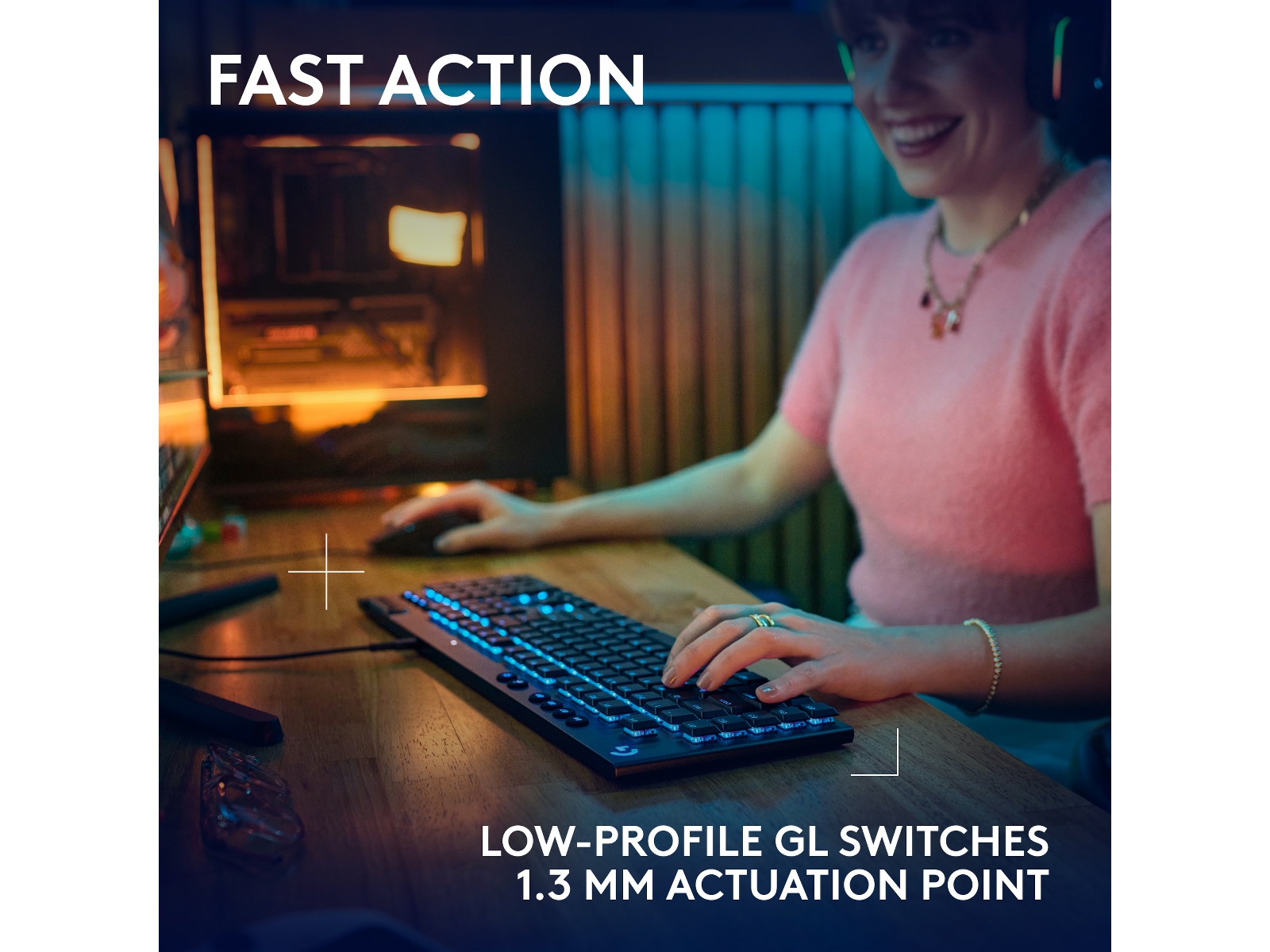 Logitech G915 X Gamingtastatur (sort) Gamingtastatur