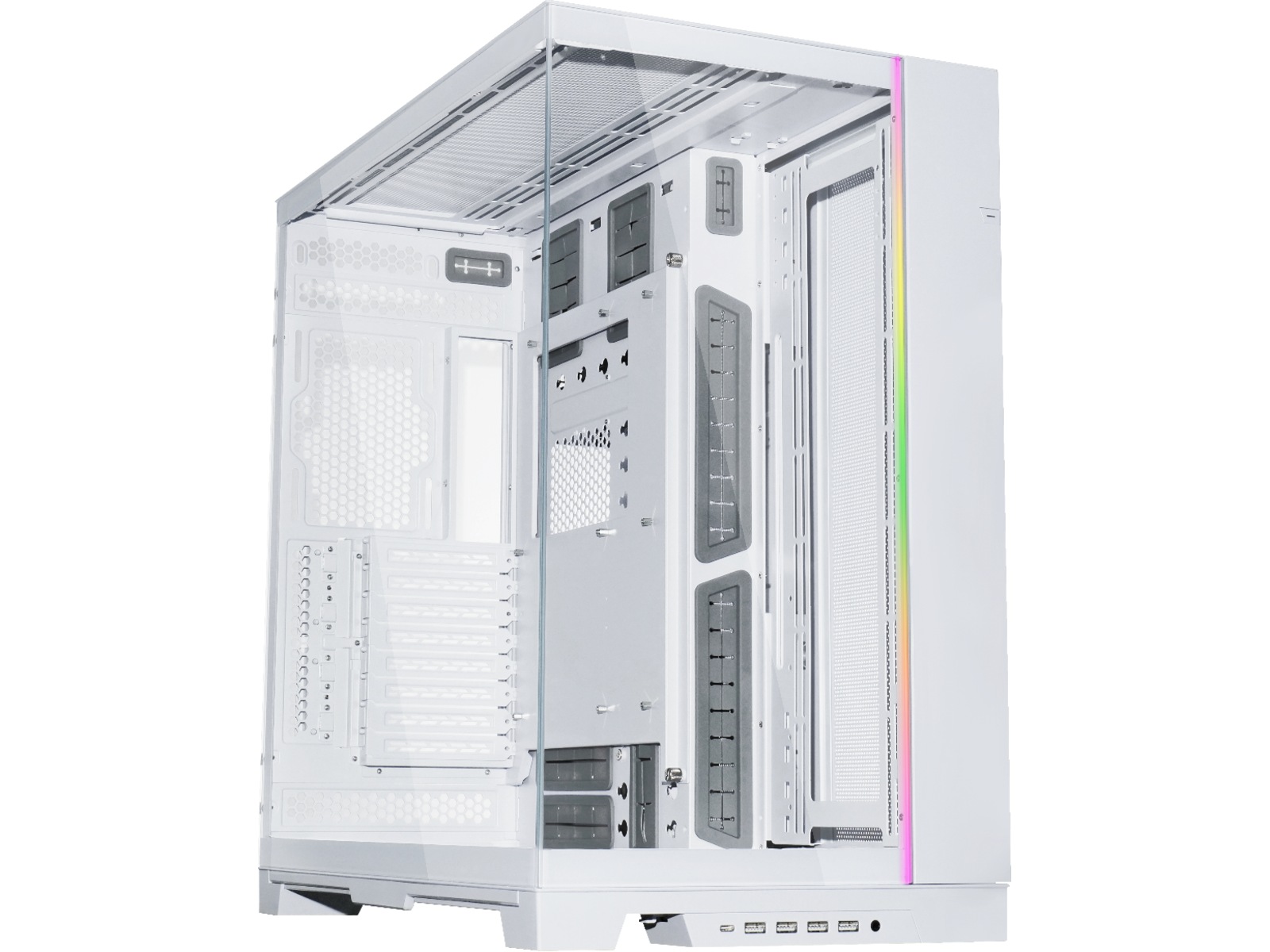 Lian Li O11D EVO XL Full Tower (hvit) E-ATX (Under 280mm)/ATX/Micro-ATX/Mini-ITX, herdet glass