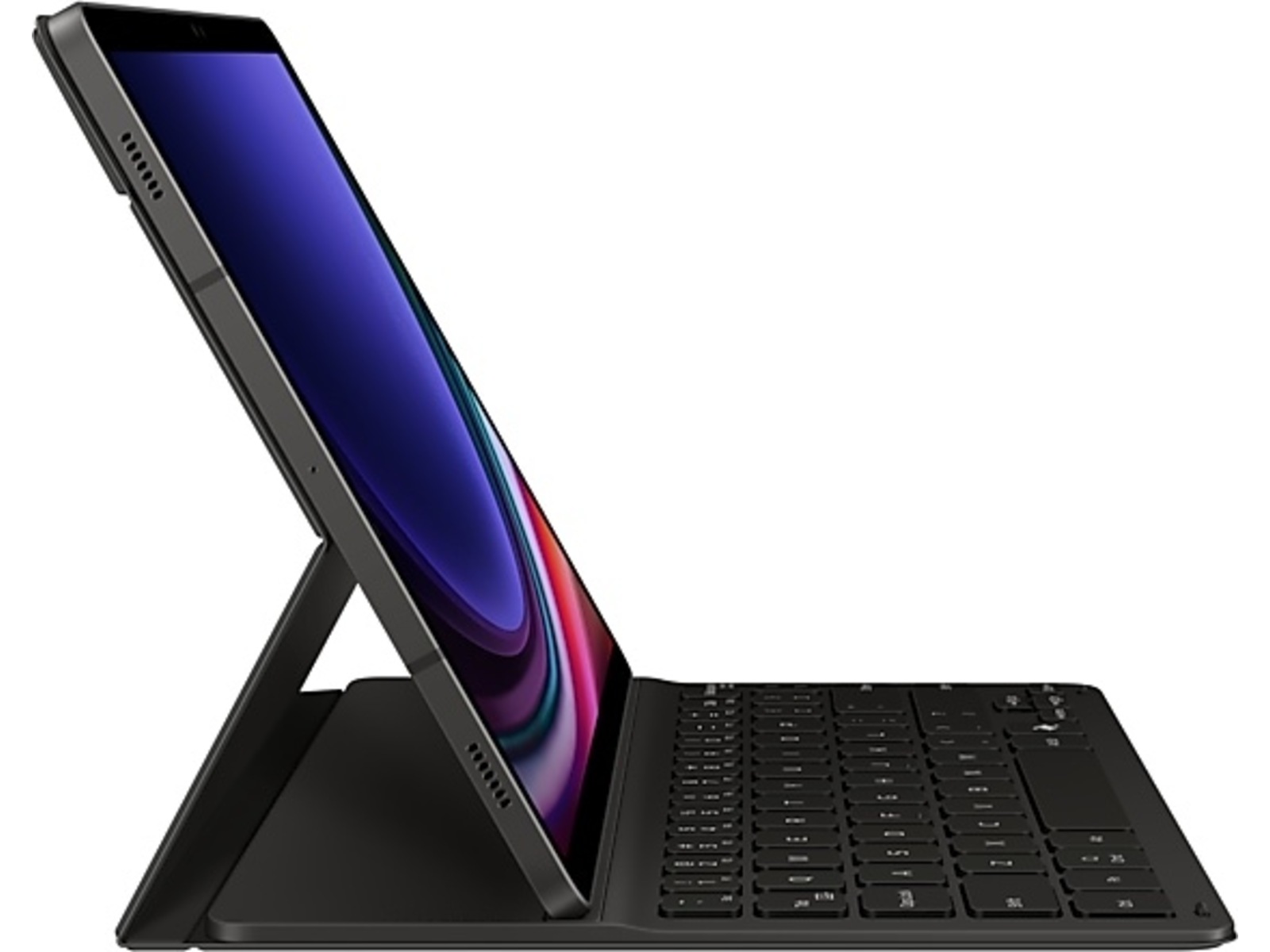Samsung Galaxy Tab S9 / S9 FE / S10 FE / S10 Lite Slim tastaturdeksel (sort) AI Key, slank og lett design, en komfortabel tastaturopplevelse