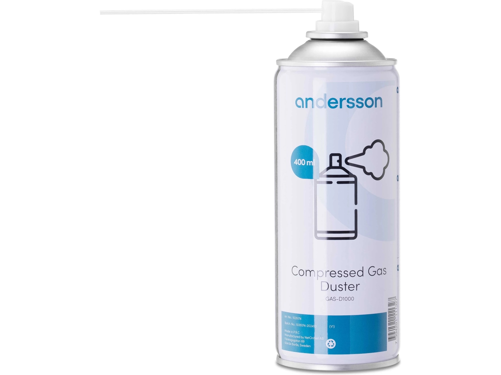 Andersson GAS-D1000 komprimert luft på boks Luft/vask/rens