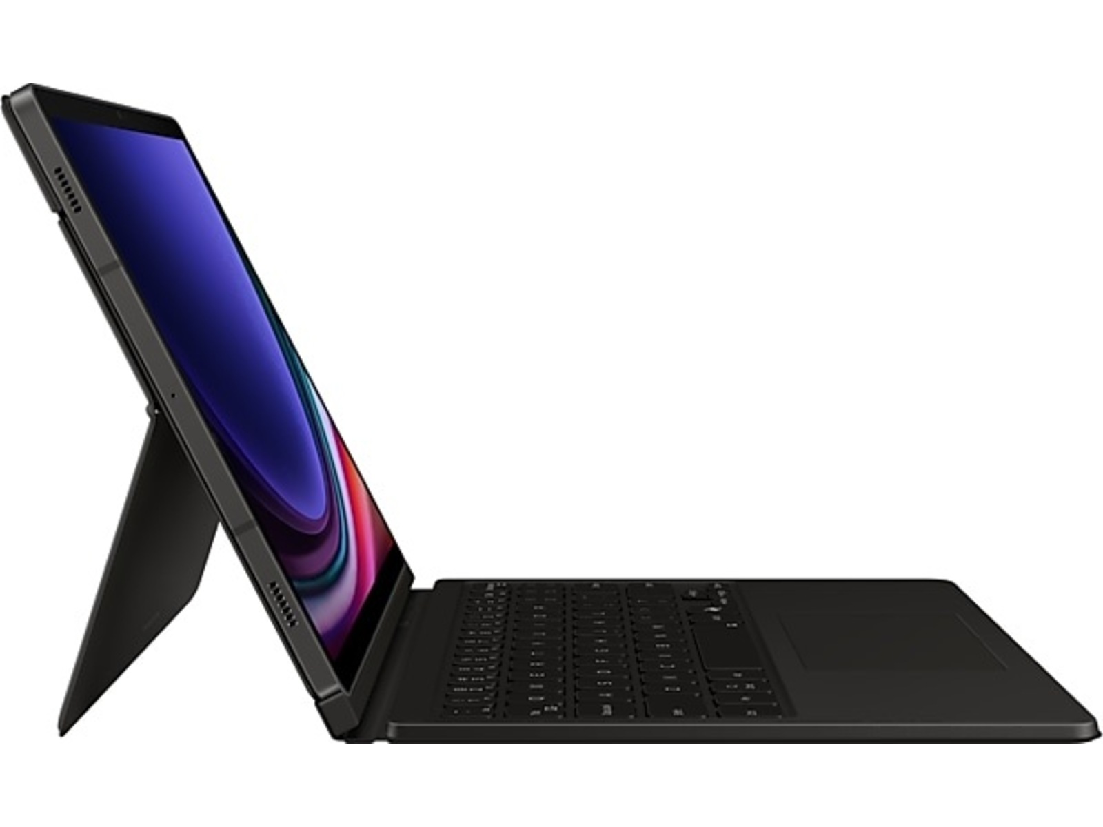 Samsung Galaxy Tab S10 Lite/FE og S9/FE tastaturdeksel (sort) AI Key, styreflate, magnetisk tastatur, stativfunksjon med 150° justerbar vinkel