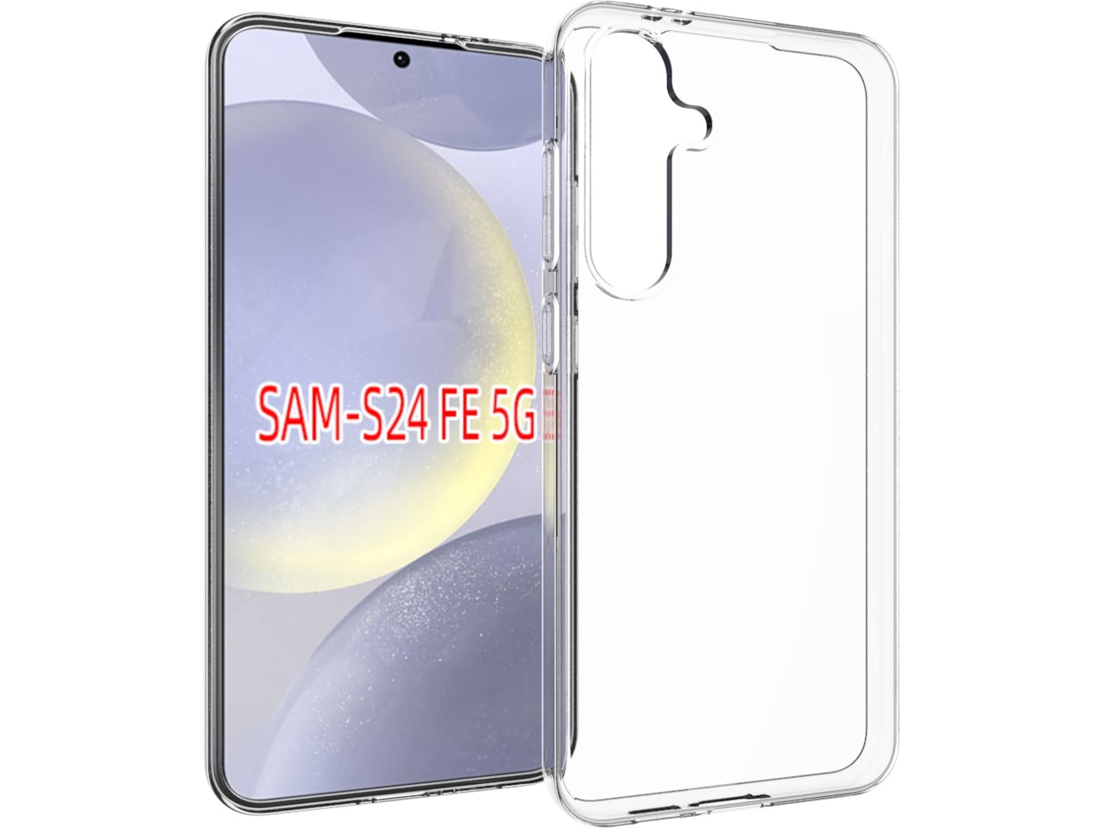 iiglo Galaxy S24 FE Silikondeksel (gjennomsiktig) Mobildeksel