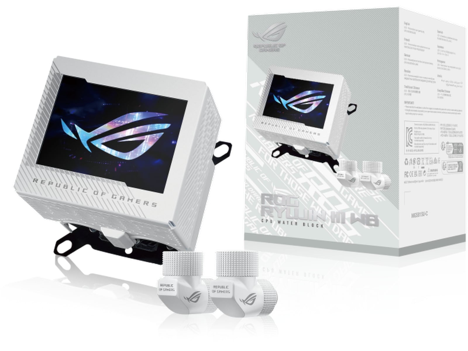 Asus ROG Ryujin III WB (hvit) Tilbehør