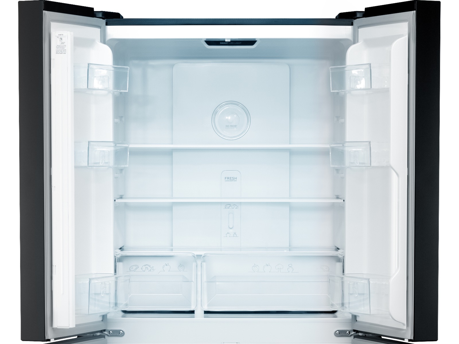 Avant MDR79DI1 Side-by-side kjøle- og fryseskap (sort) Side-by-side kjøleskap