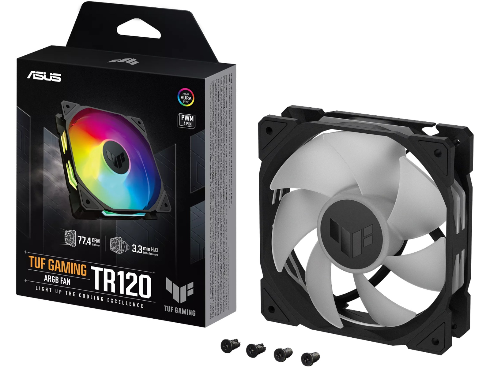 Asus TUF Gaming TR120 ARGB Vifte (sort) Vifter