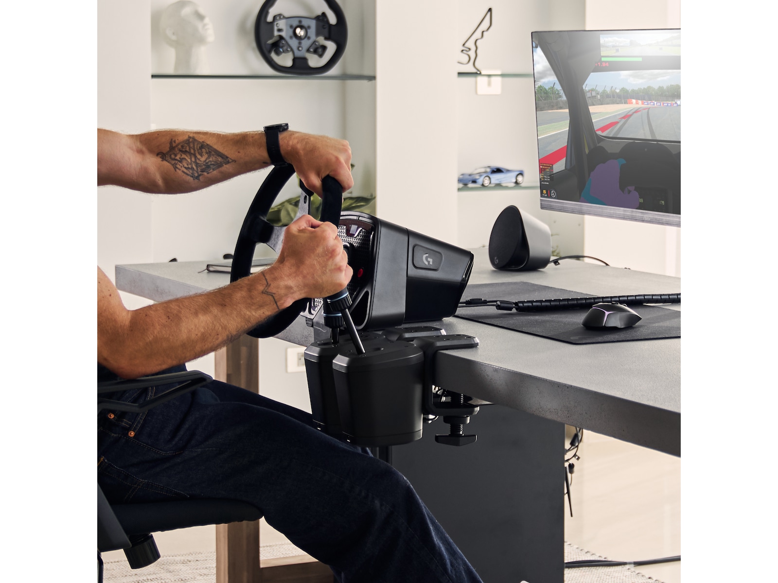 Logitech RS Shifter & Handbrake Ratt og pedaler