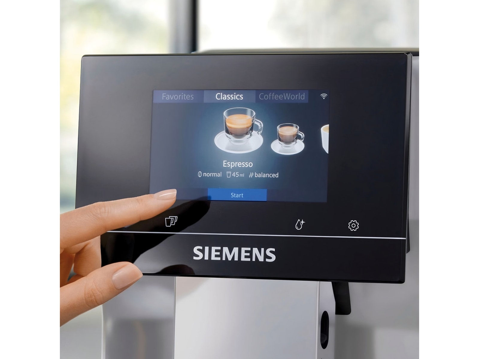 Siemens EQ700 classic Automatisk Kaffemaskin (inox/sølv) Espressomaskiner