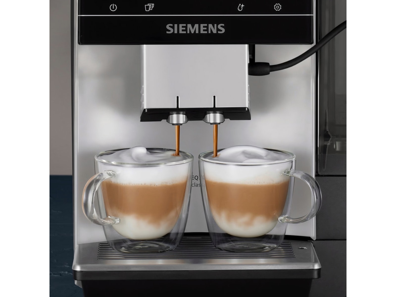 Siemens EQ700 classic Automatisk Kaffemaskin (inox/sølv) Espressomaskiner