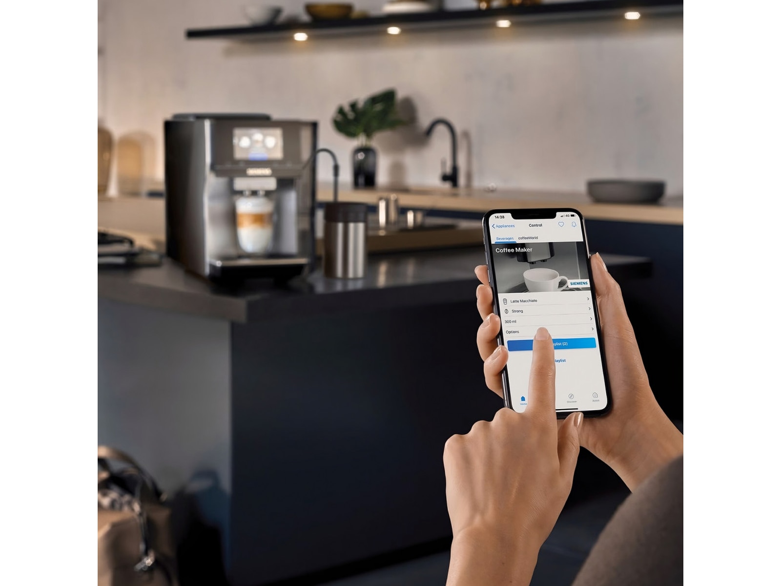 Siemens EQ700 classic Automatisk Kaffemaskin (inox/sølv) Espressomaskiner