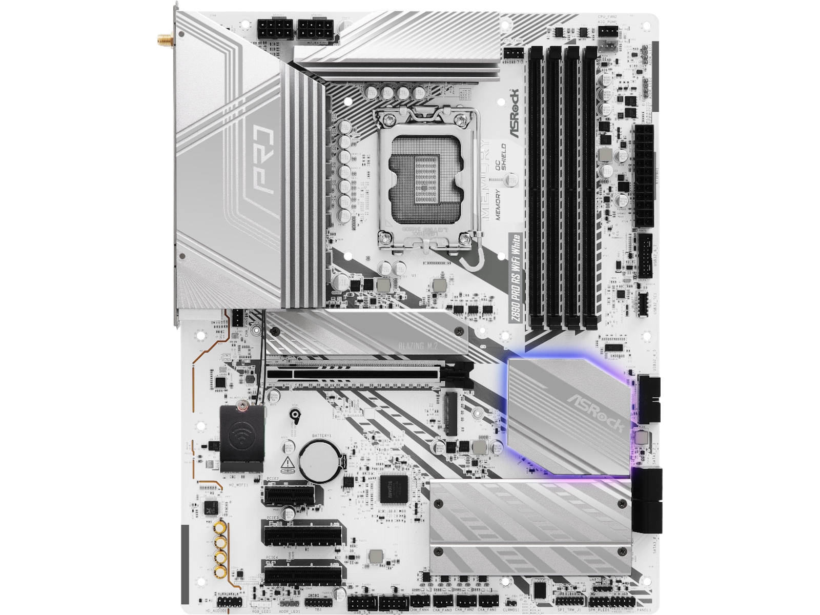 ASRock Z890 PRO RS WIFI Hovedkort (hvit) Intel Socket