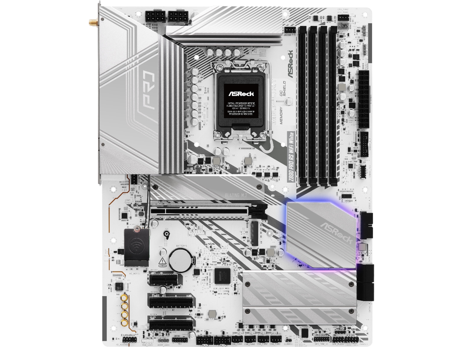 ASRock Z890 PRO RS WIFI Hovedkort (hvit) Intel Socket