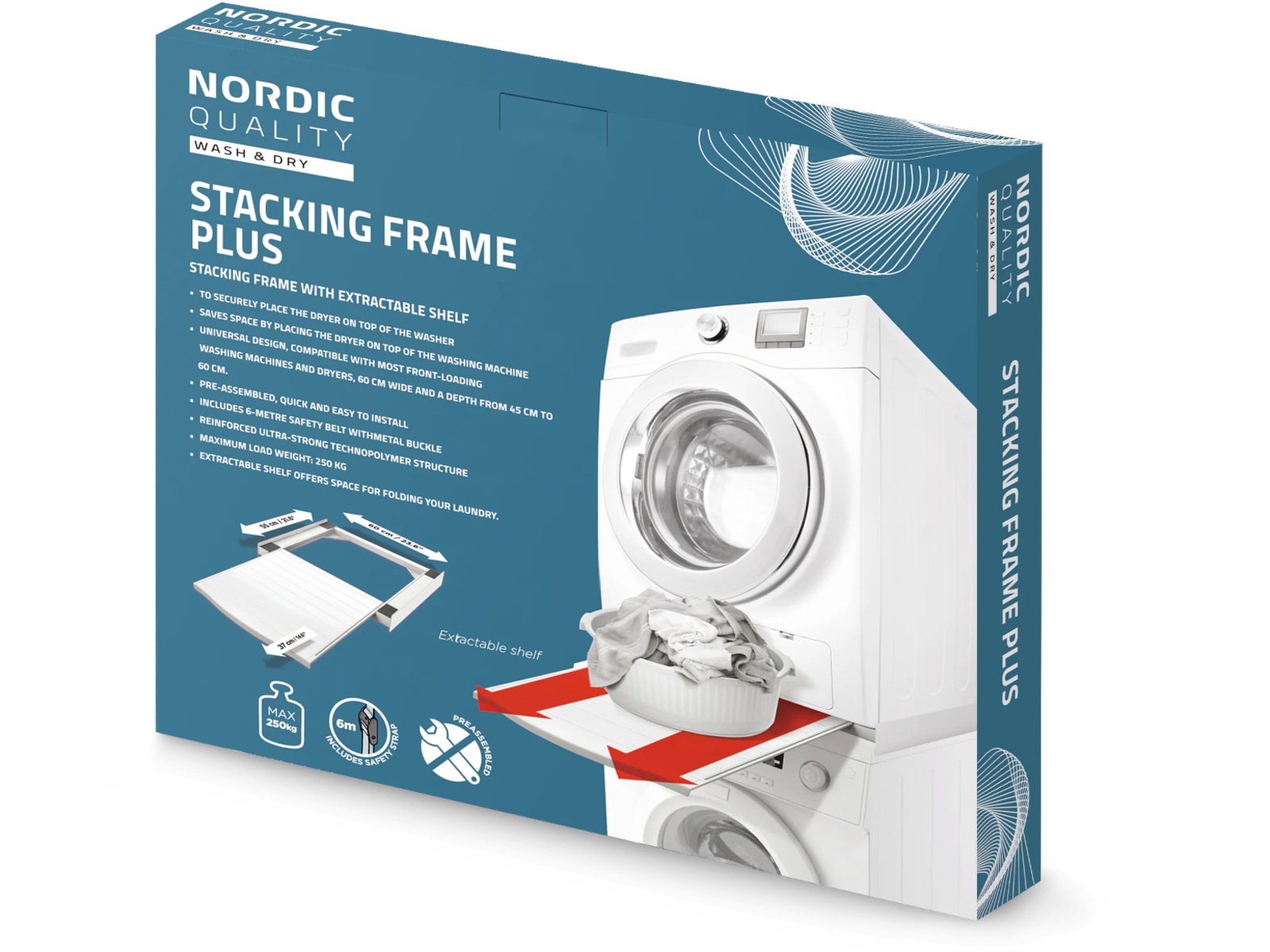 Nordic Quality Stableramme Plus Tilbehør til vaskemaskin og tørketrommel