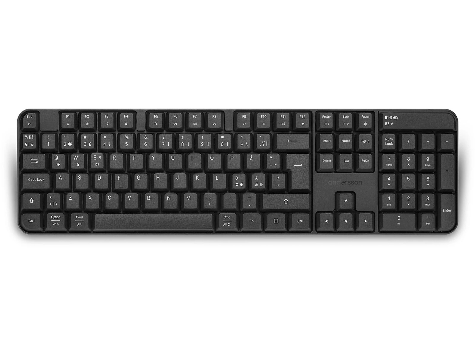 Andersson WSK-1000 Trådløst tastatur (sort) Tastatur