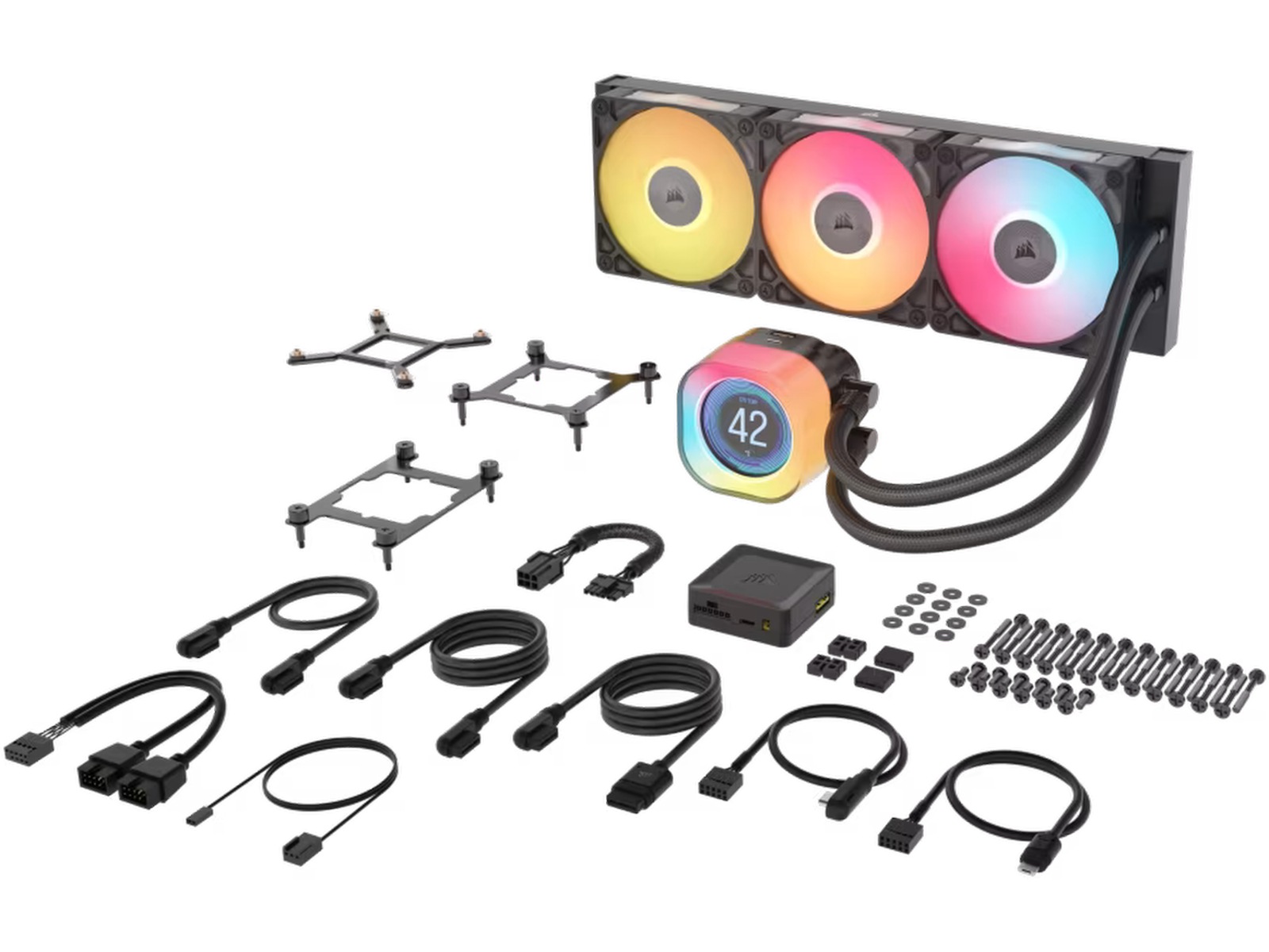 Corsair iCUE LINK TITAN 360 RX LCD AIO Kjøler (sort) CPU - Vannkjøling