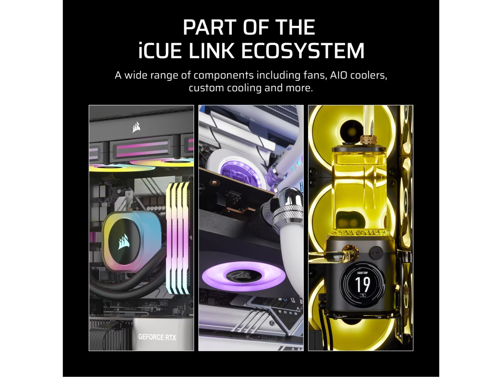 Corsair iCUE LINK RX140 RGB MAX Vifte 2pk (hvit) Vifter