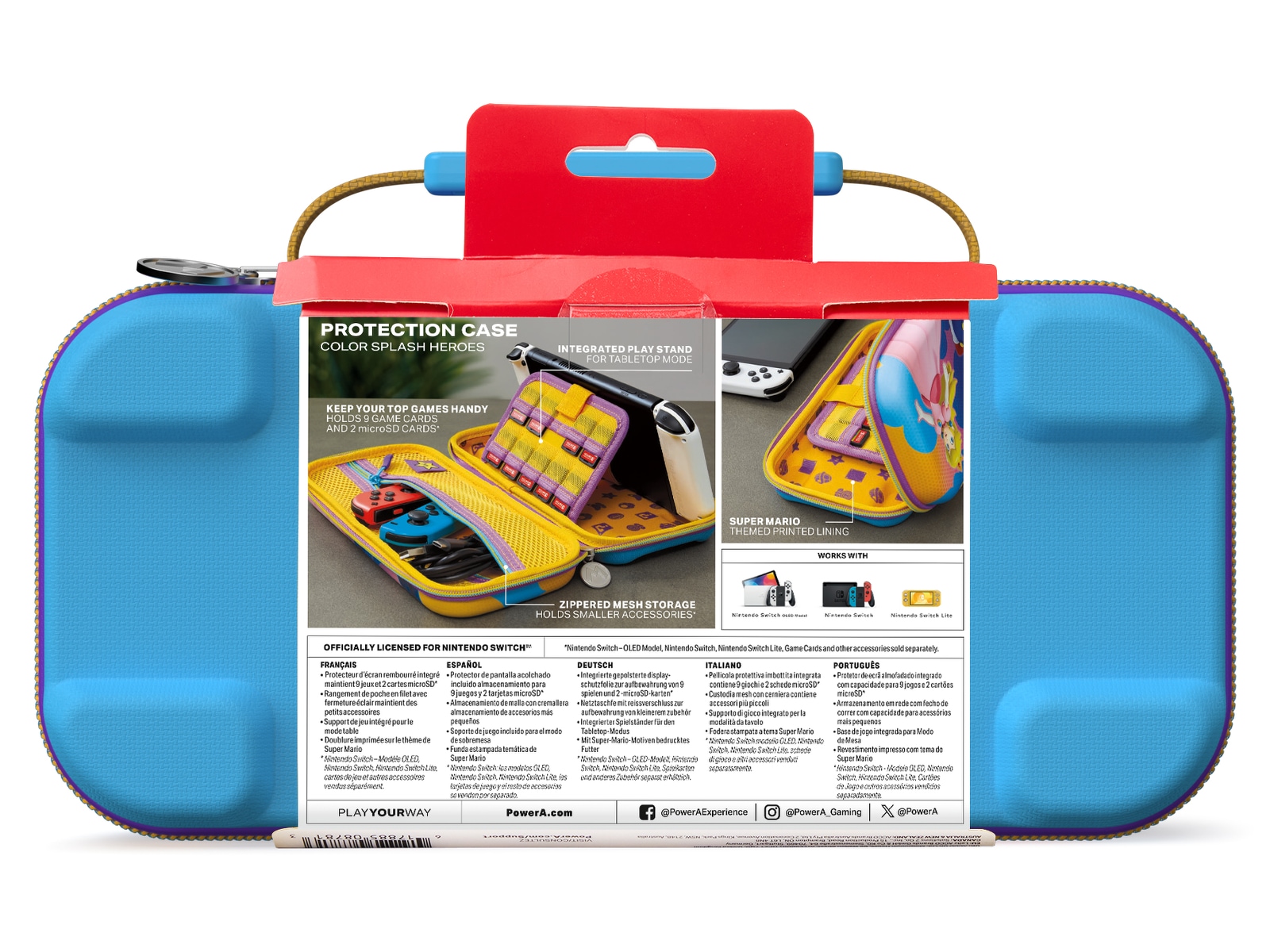 PowerA Beskyttelse Cover Nintendo Switch Color Splash Heroes Tilbehør til spillkonsoller