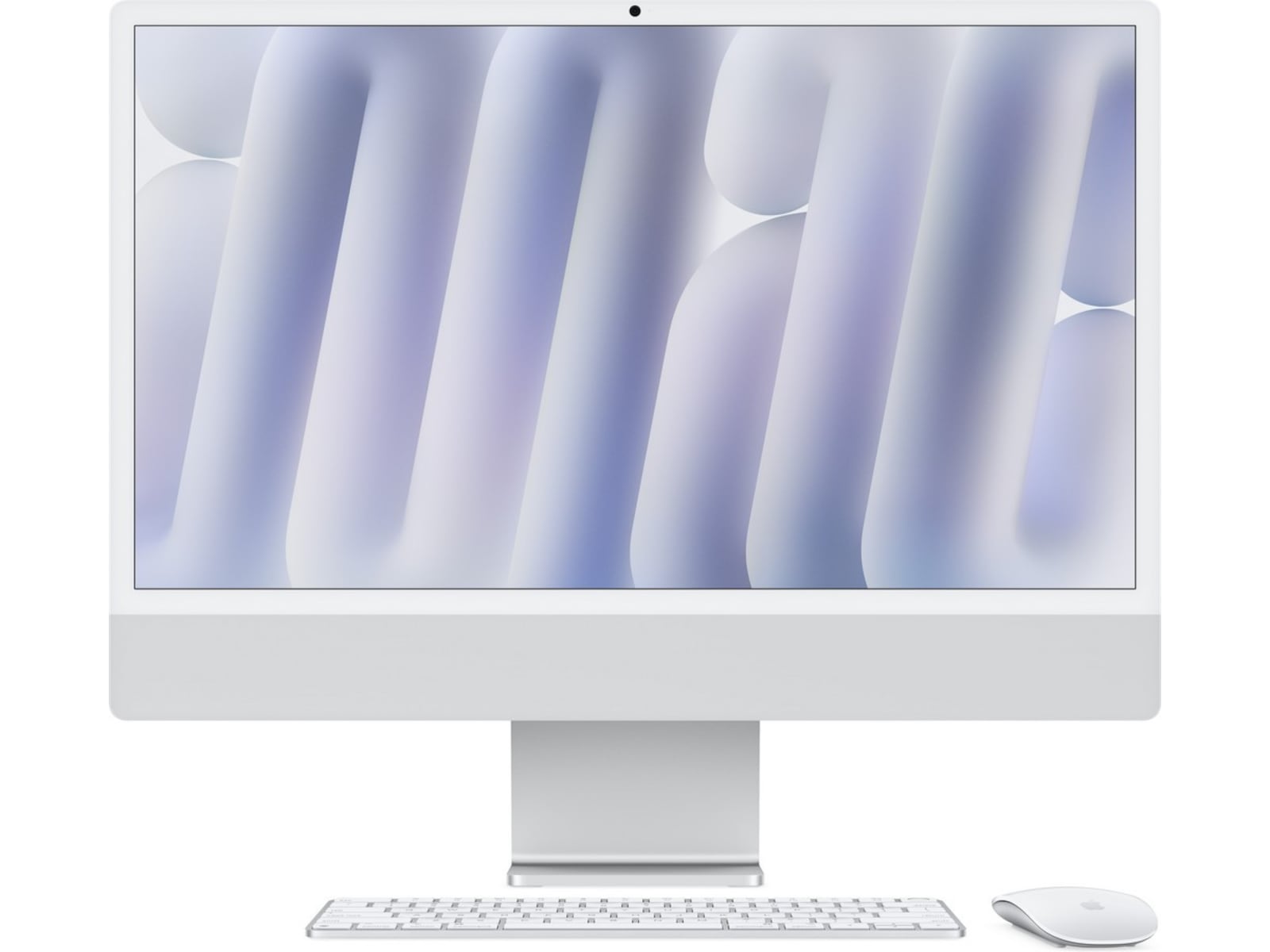iMac 24 4.5K (2024) 256GB (sølv) Apple 10-Core M4 CPU, 16GB RAM, 256GB SSD, Apple 10-Core GPU