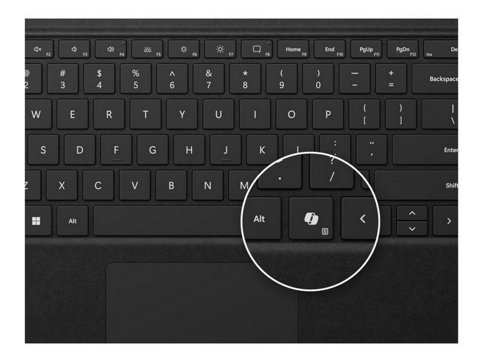 Microsoft Surface Pro Keyboard med Slim Pen (sort) Tastatur og stylus
