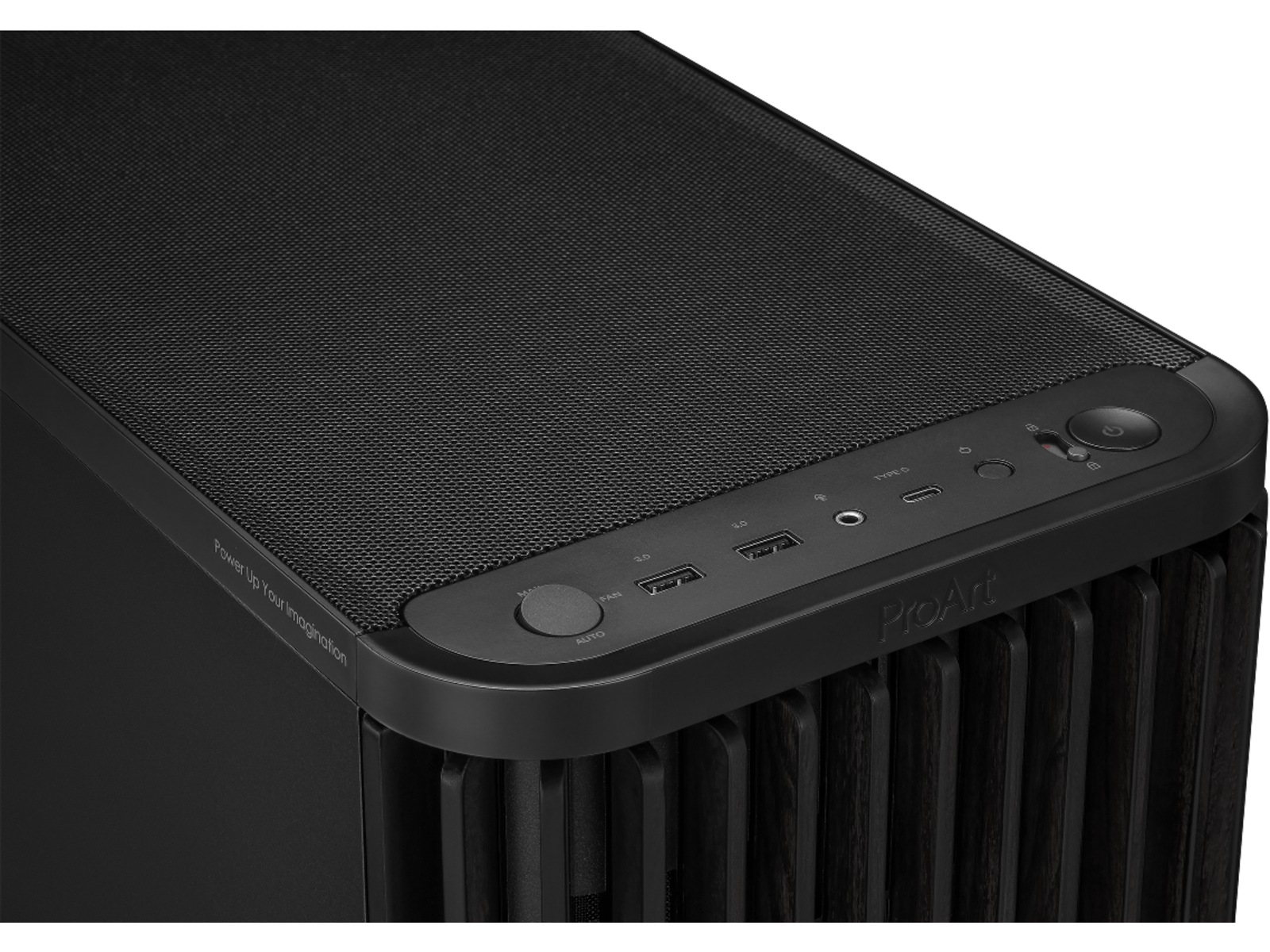 Asus Proart PA401 Wood Metal PWM Mid Tower (sort) Midi tower