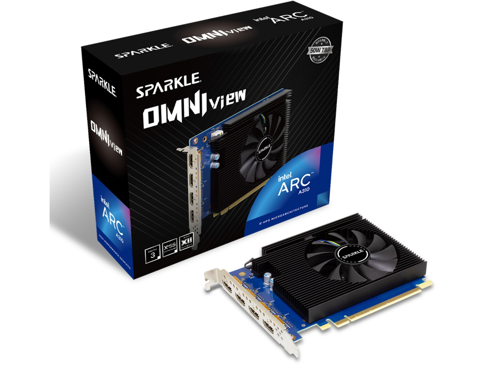 Sparkle Intel Arc A310 Omni View Skjermkort