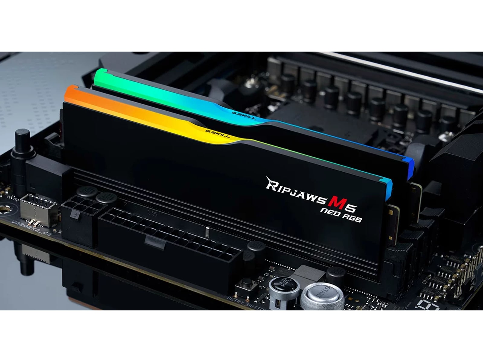 G.Skill Ripjaws M5 NEO 6000MHz DDR5 32GB RGB (sort) Minnebrikker