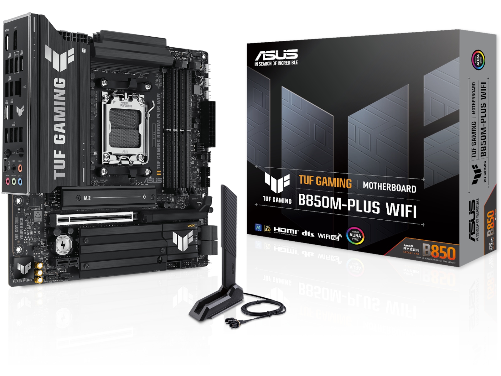 ASUS TUF GAMING B850M-PLUS WIFI Hovedkort AMD Socket