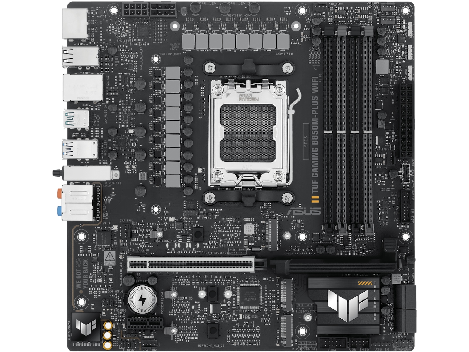 ASUS TUF GAMING B850M-PLUS WIFI Hovedkort AMD Socket