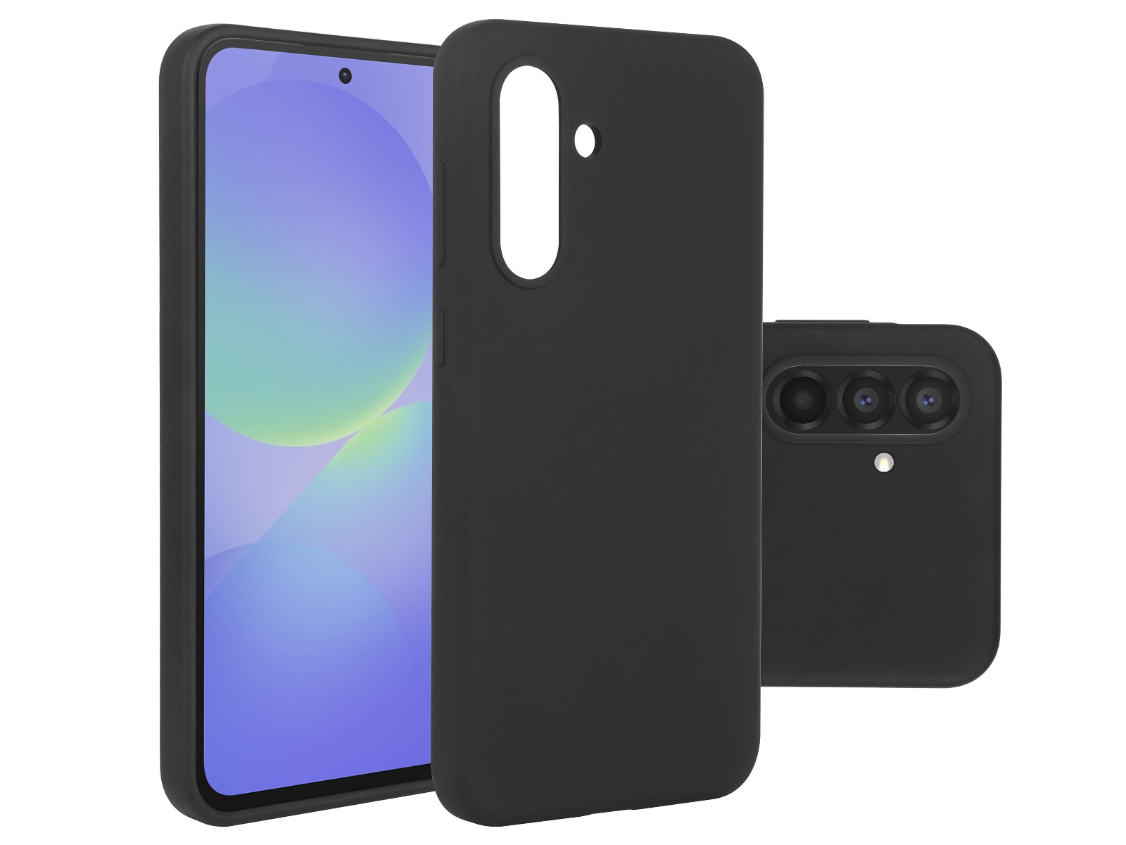 iiglo Galaxy A36 Silikondeksel (sort) Mobildeksel