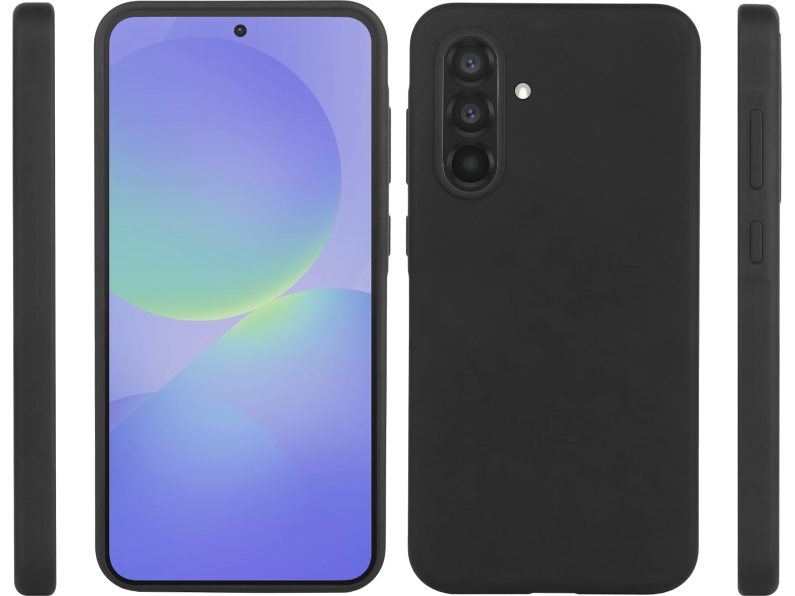 iiglo Galaxy A36 Silikondeksel (sort) Mobildeksel