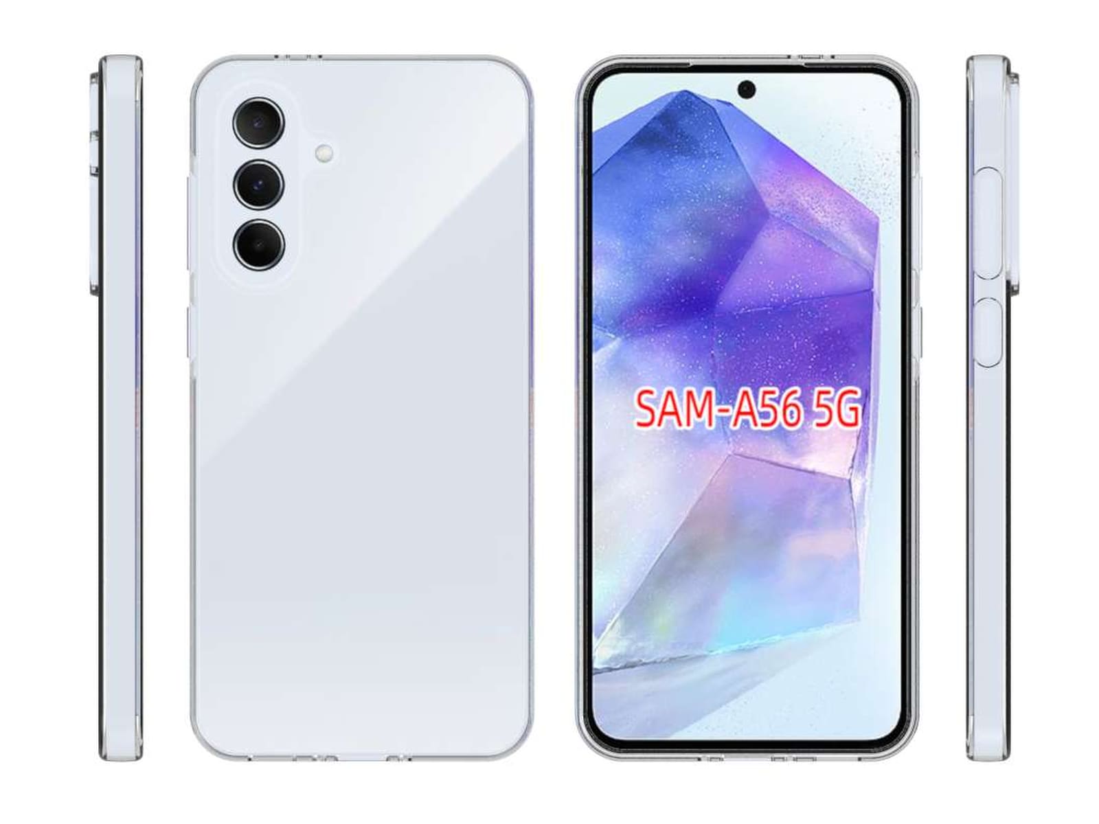 iiglo Galaxy A56 Silikondeksel (gjennomsiktig) Mobildeksel