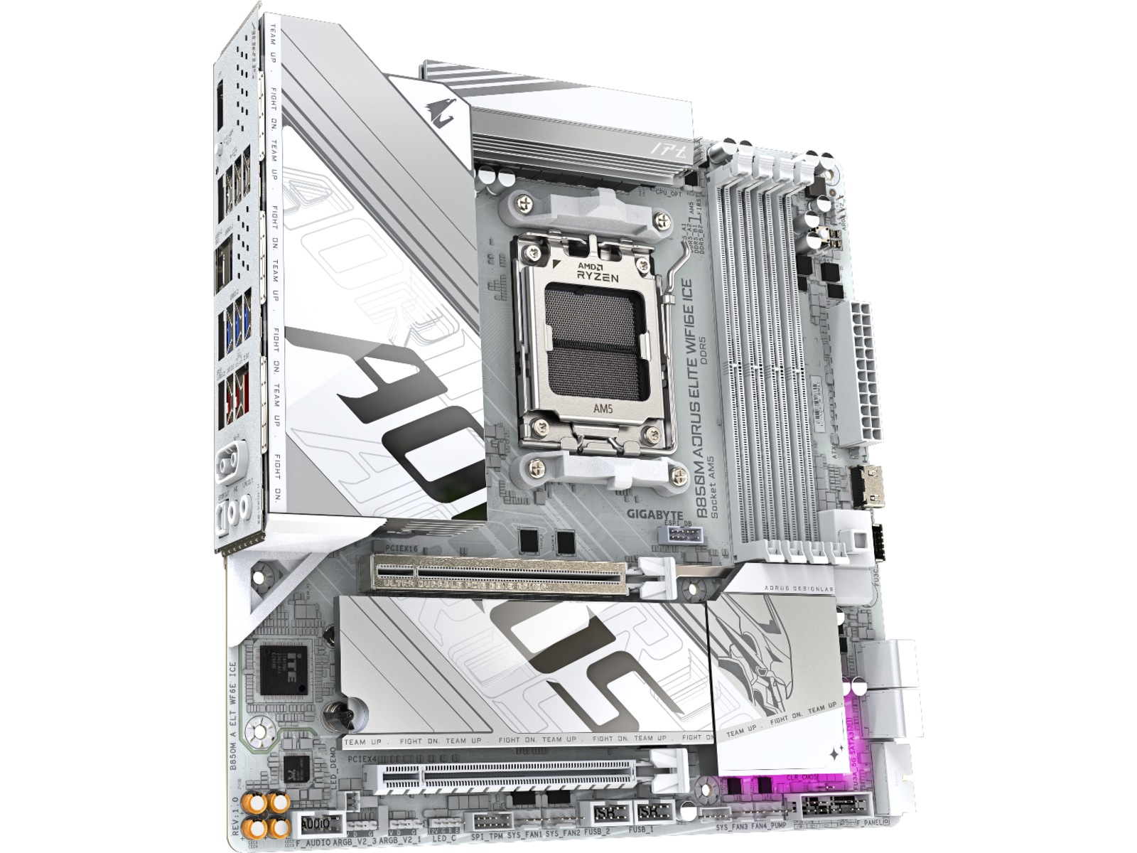 Gigabyte B850M Aorus Elite WF6E ICE Hovedkort AMD Socket