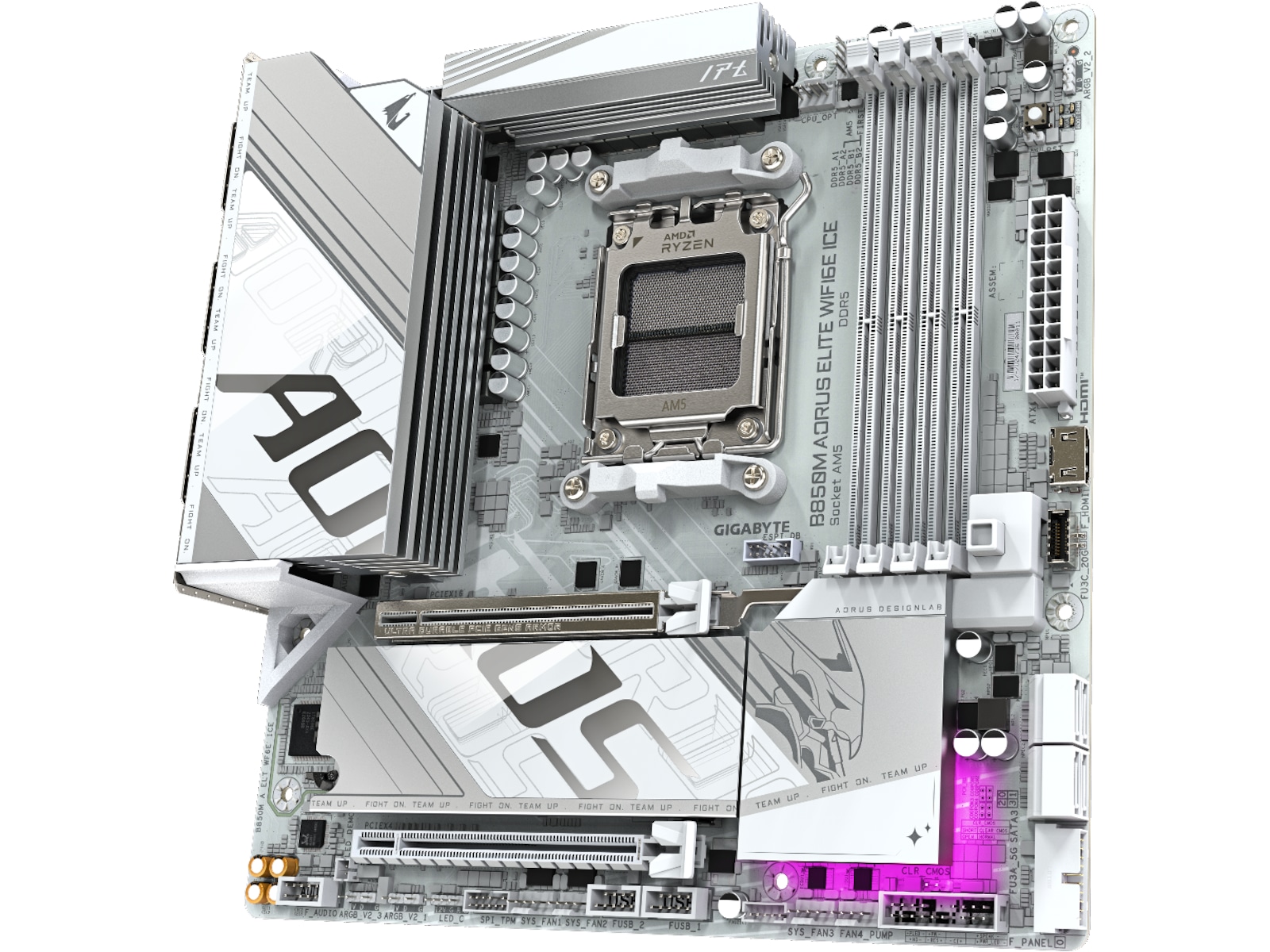 Gigabyte B850M Aorus Elite WF6E ICE Hovedkort AMD Socket