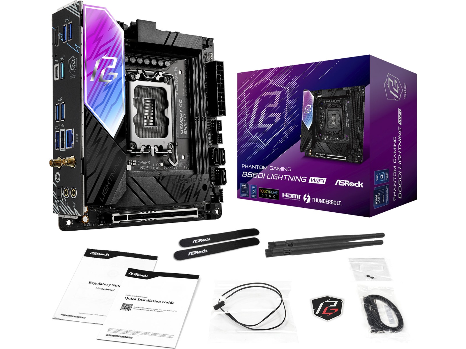 ASRock B860I Lightning WiFi Hovedkort Intel Socket