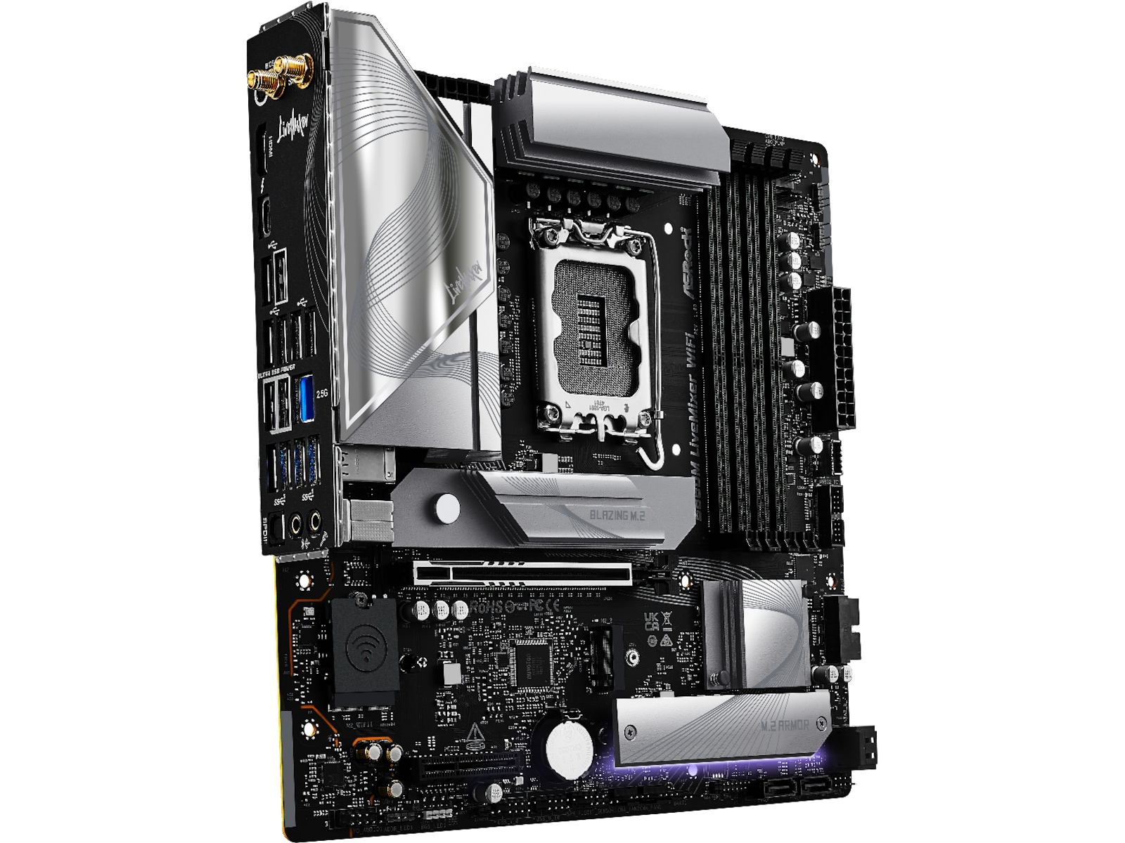 ASRock B860M LiveMixer WiFi Hovedkort Intel Socket