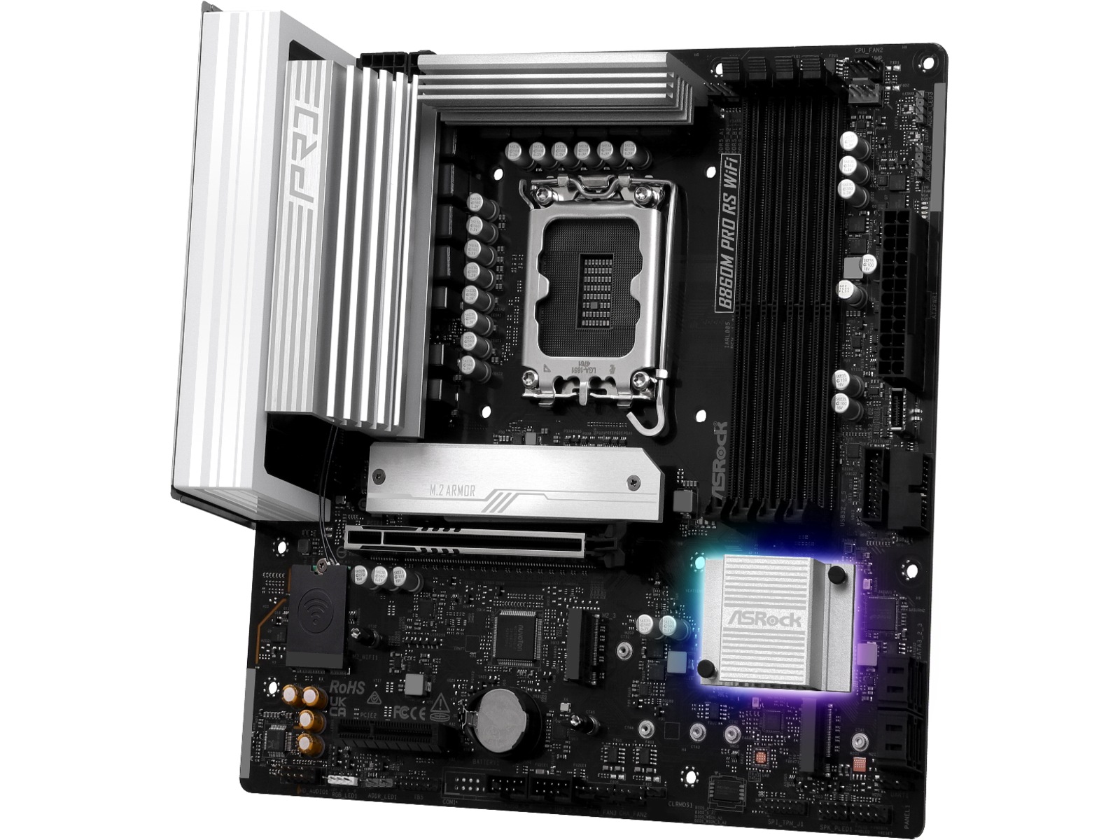 ASRock B860M Pro RS WiFi Hovedkort Intel Socket