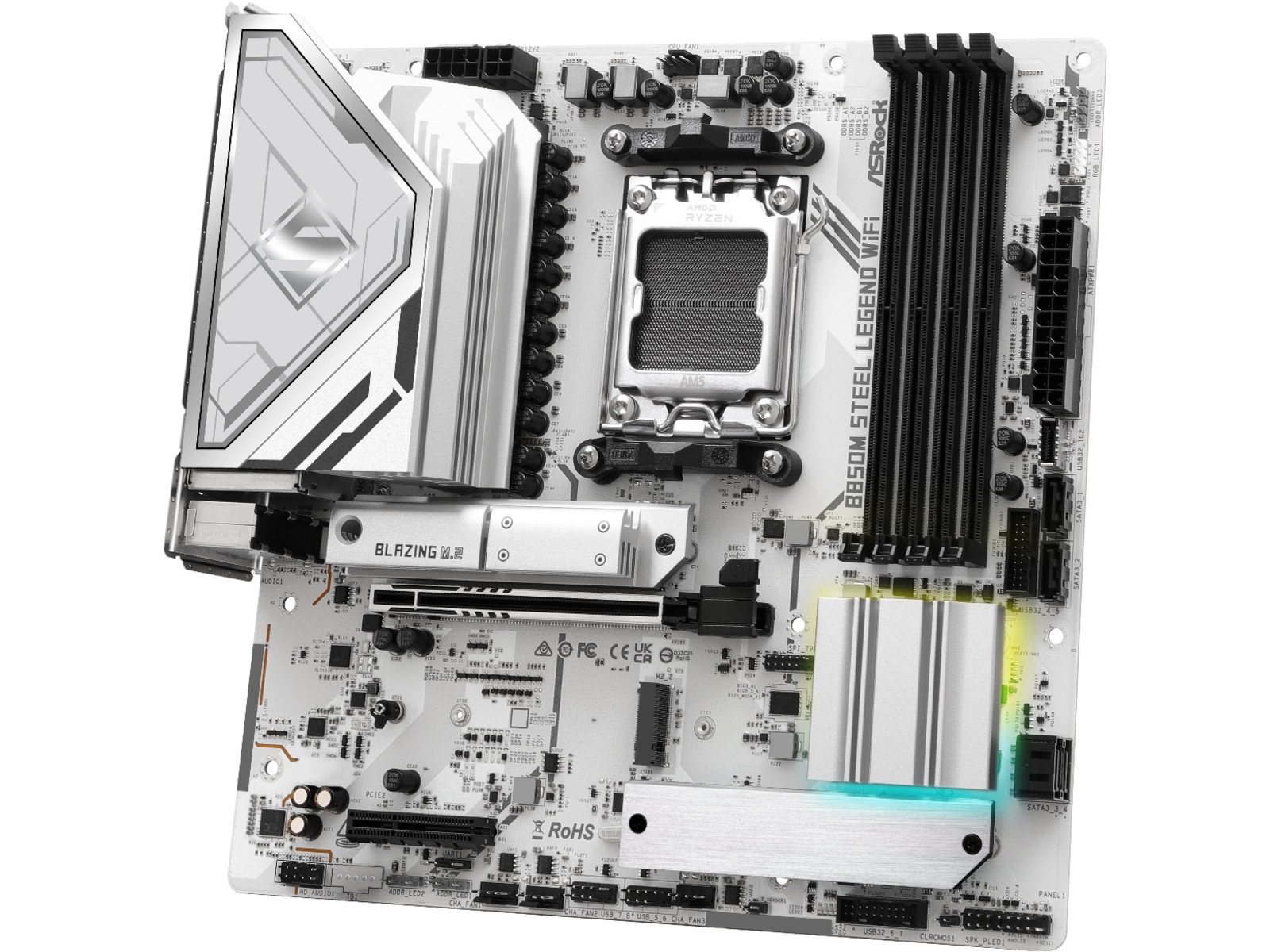 ASRock B850M Steel Legend WiFi Hovedkort AMD Socket