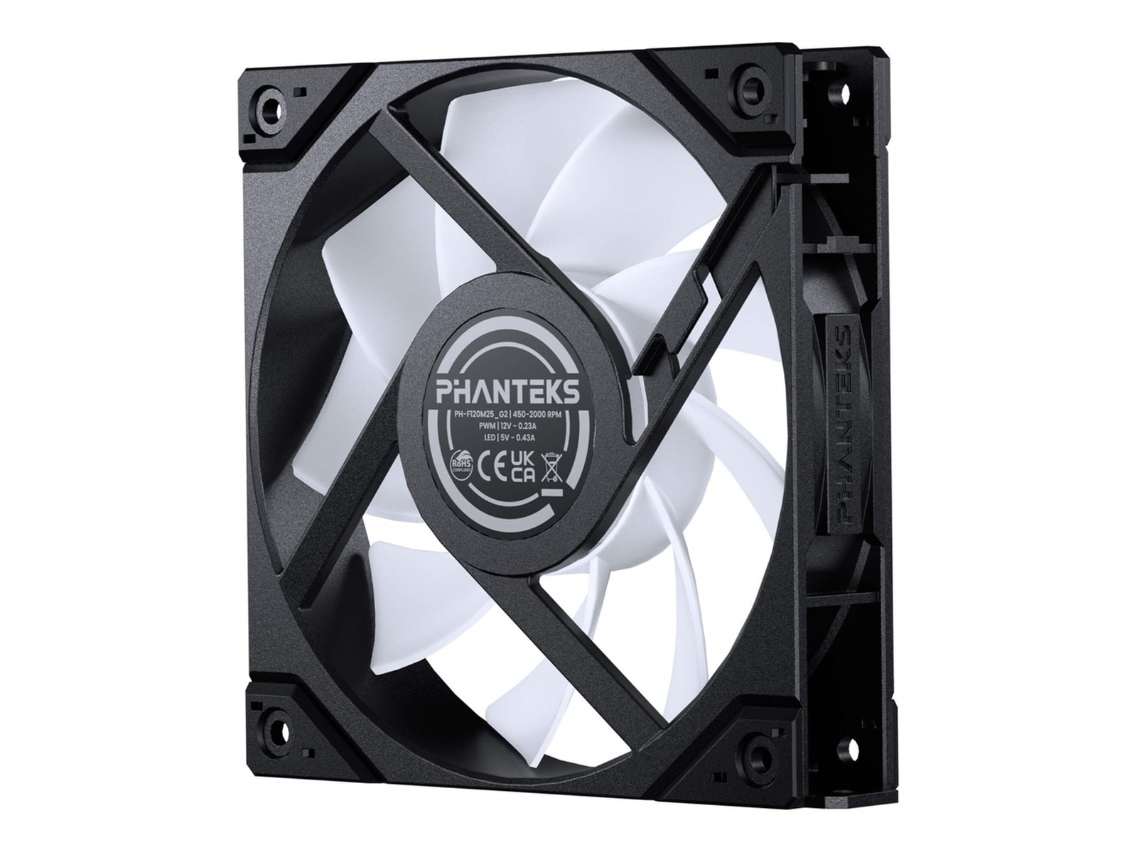 Phanteks M25 Gen2 120mm DRGB Vifte (sort) Vifter