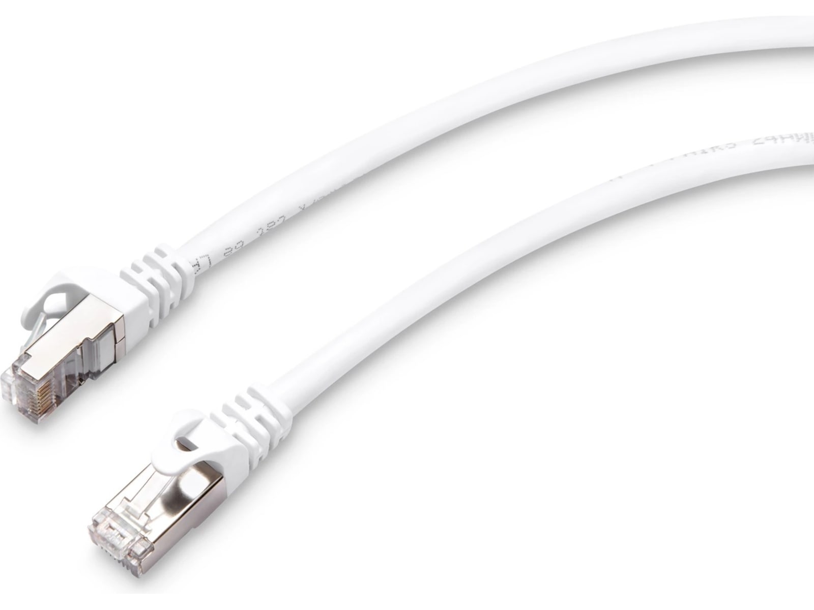Nettverkskabel CAT6e 1m (hvit) Nettverkskabler