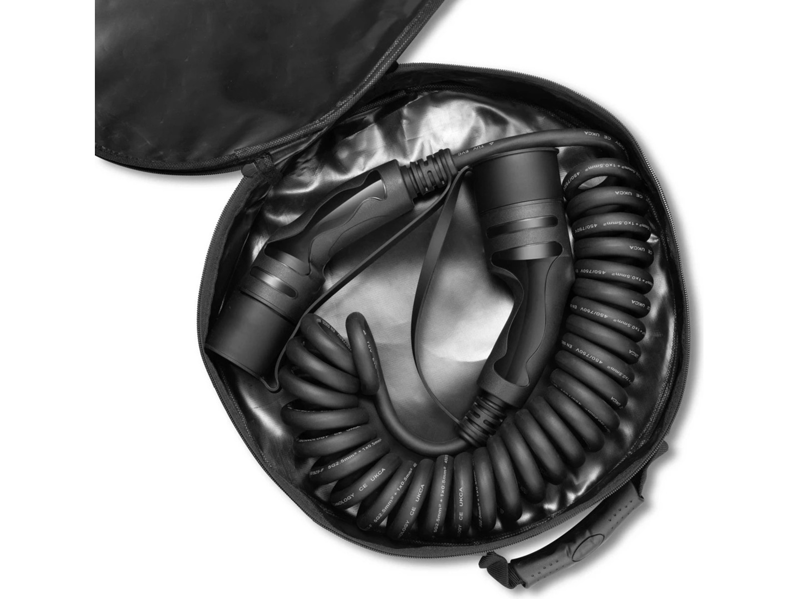 EV-Charge 2500 ladekabel spiral 11 kW 7 m Ladekabler til elbil