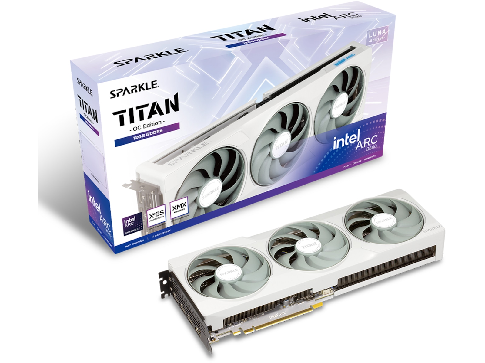 Sparkle Intel Arc B580 TITAN Luna OC Skjermkort