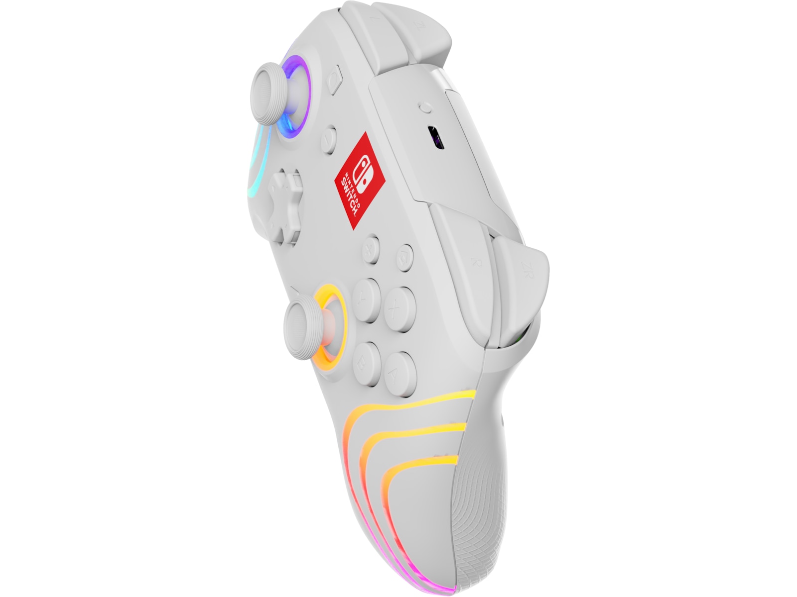 PDP Afterglow Wave Nintendo Switch kontroller (hvit) Tilbehør til spillkonsoller