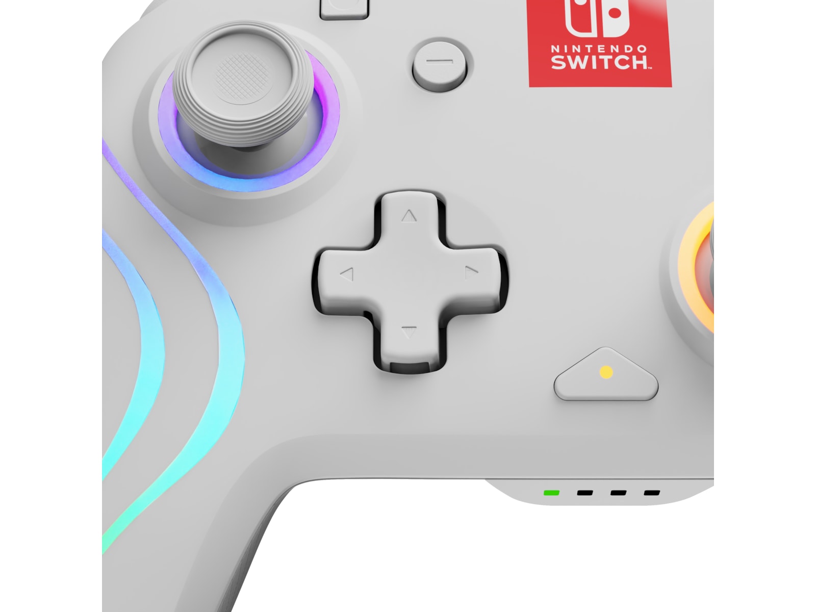 PDP Afterglow Wave Nintendo Switch kontroller (hvit) Tilbehør til spillkonsoller