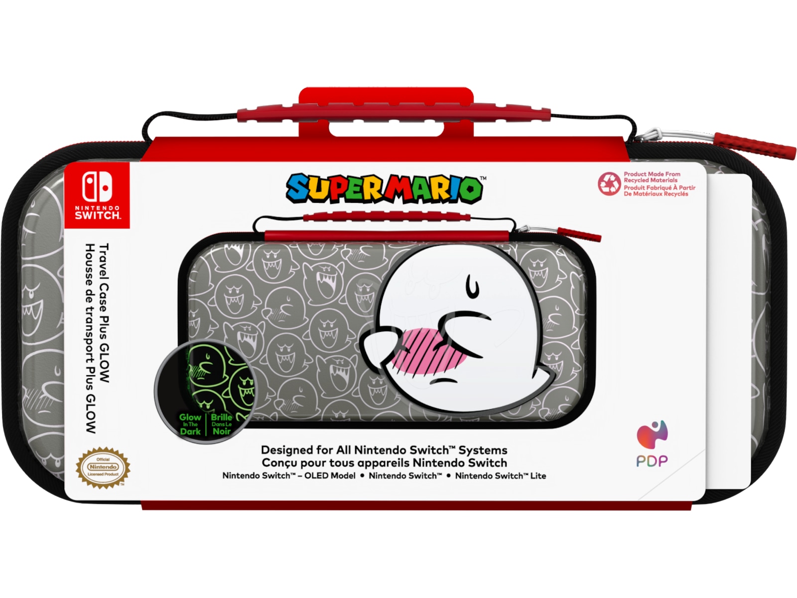 PDP NSW Travel Case Plus GLOW (Boo Hoo) Tilbehør til spillkonsoller