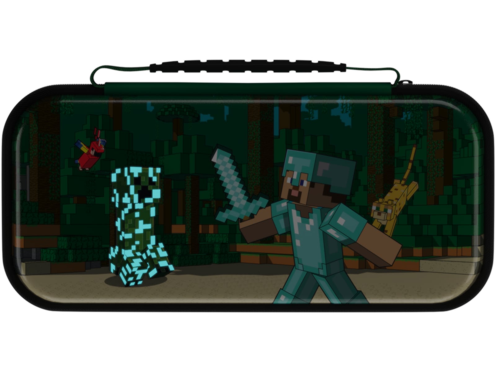 PDP NSW Travel Case Plus GLOW (minecraft forest battle) Tilbehør til spillkonsoller