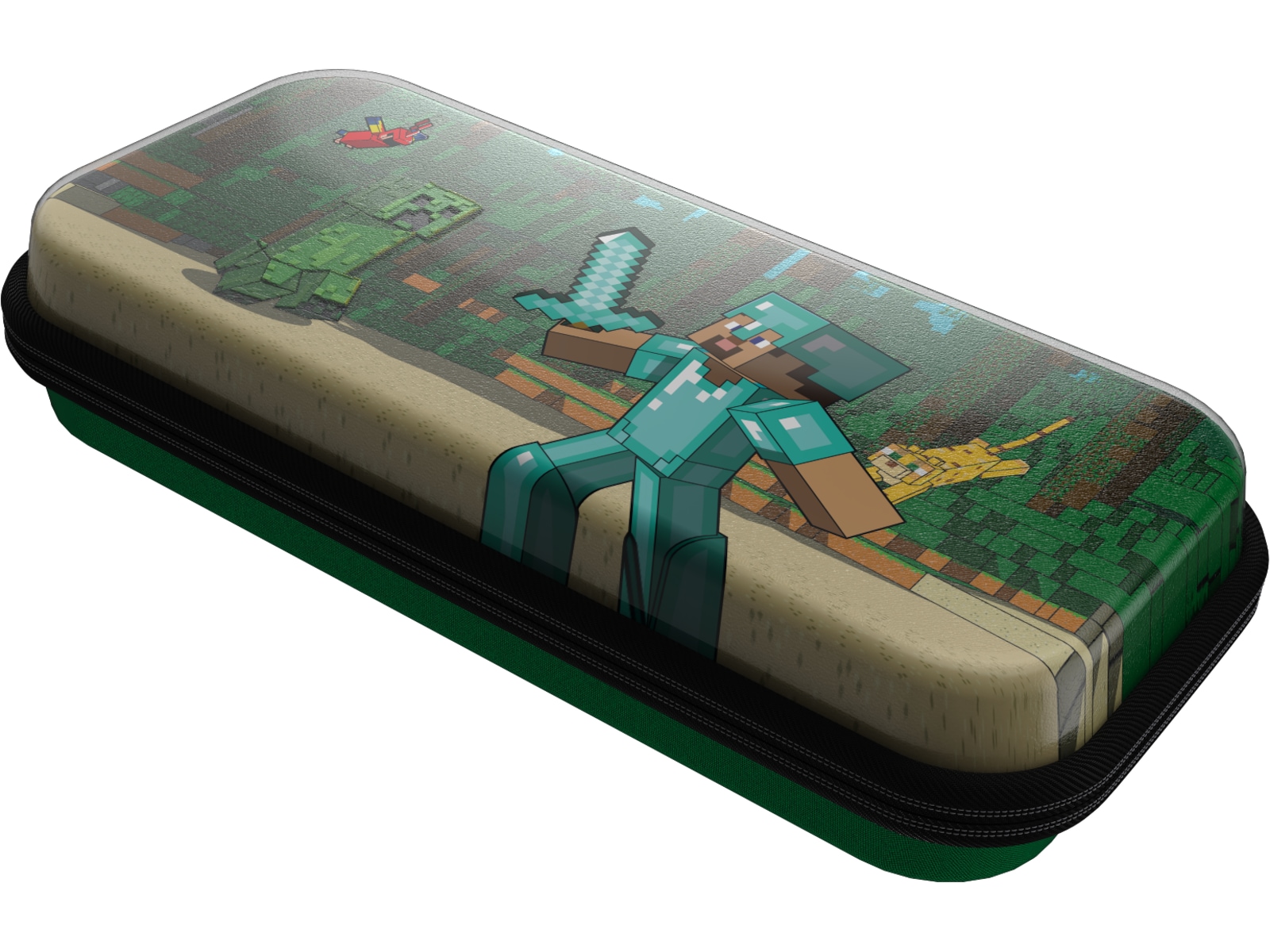 PDP NSW Travel Case Plus GLOW (minecraft forest battle) Tilbehør til spillkonsoller